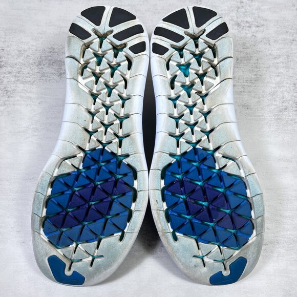 Nike Free RN Motion Flyknit Running Shoes - Men's Size 8 - Blue - Picture 9 of 10